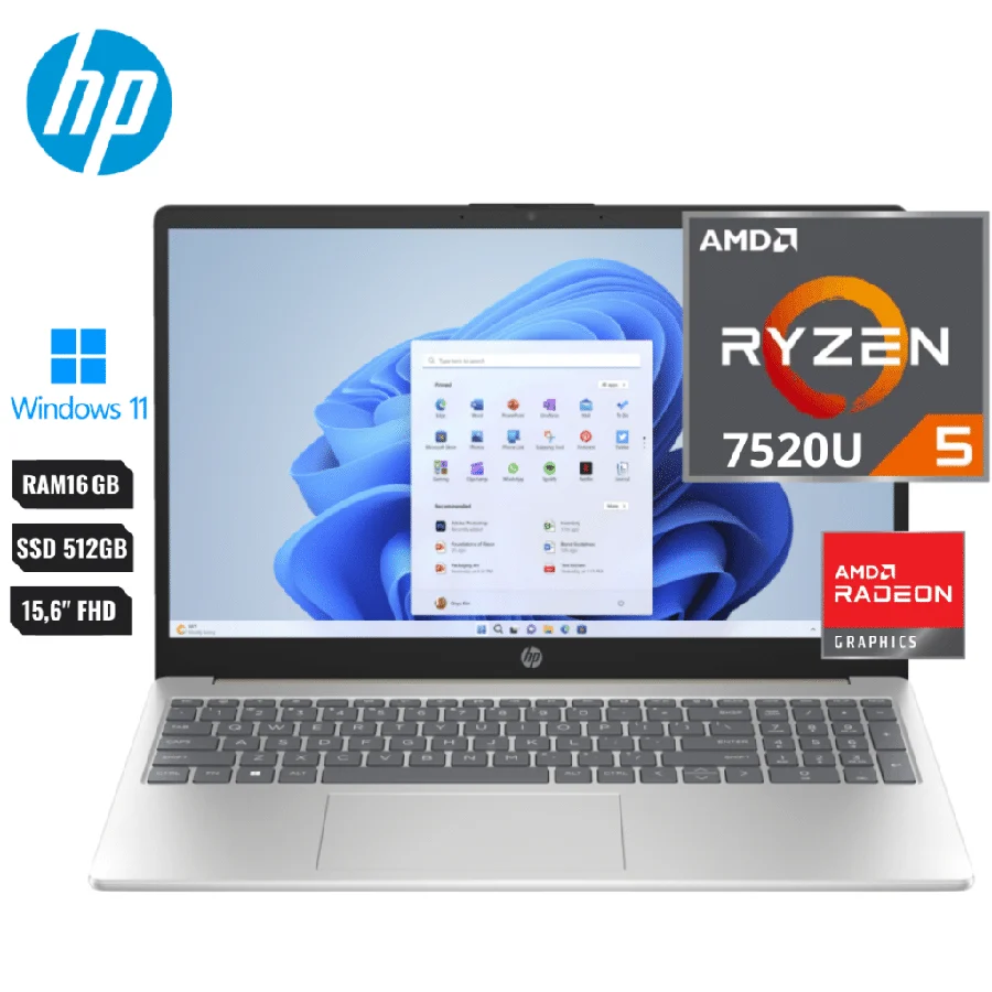 Laptop Hp 15-fc0372la Amd Ryzen 7 7730u