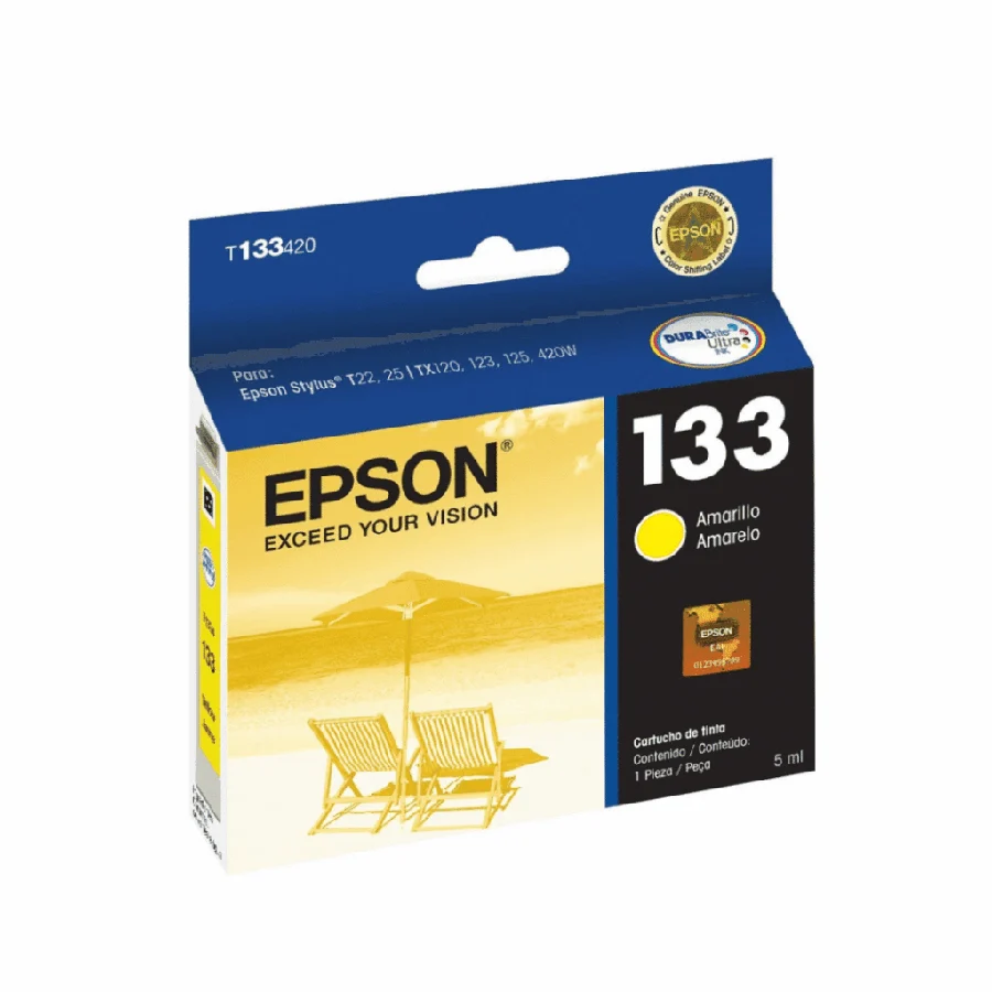 Cartucho Epson T133420 Yellow T22 25 Tx120
